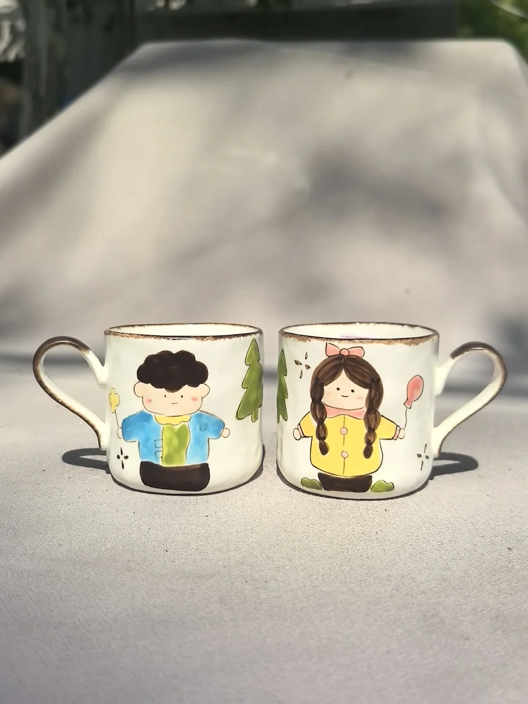 原创的手绘情侣对杯来啦！！！