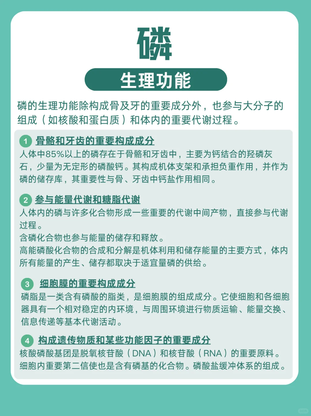 矿物质知识，看这一篇就够啦｜常量元素
