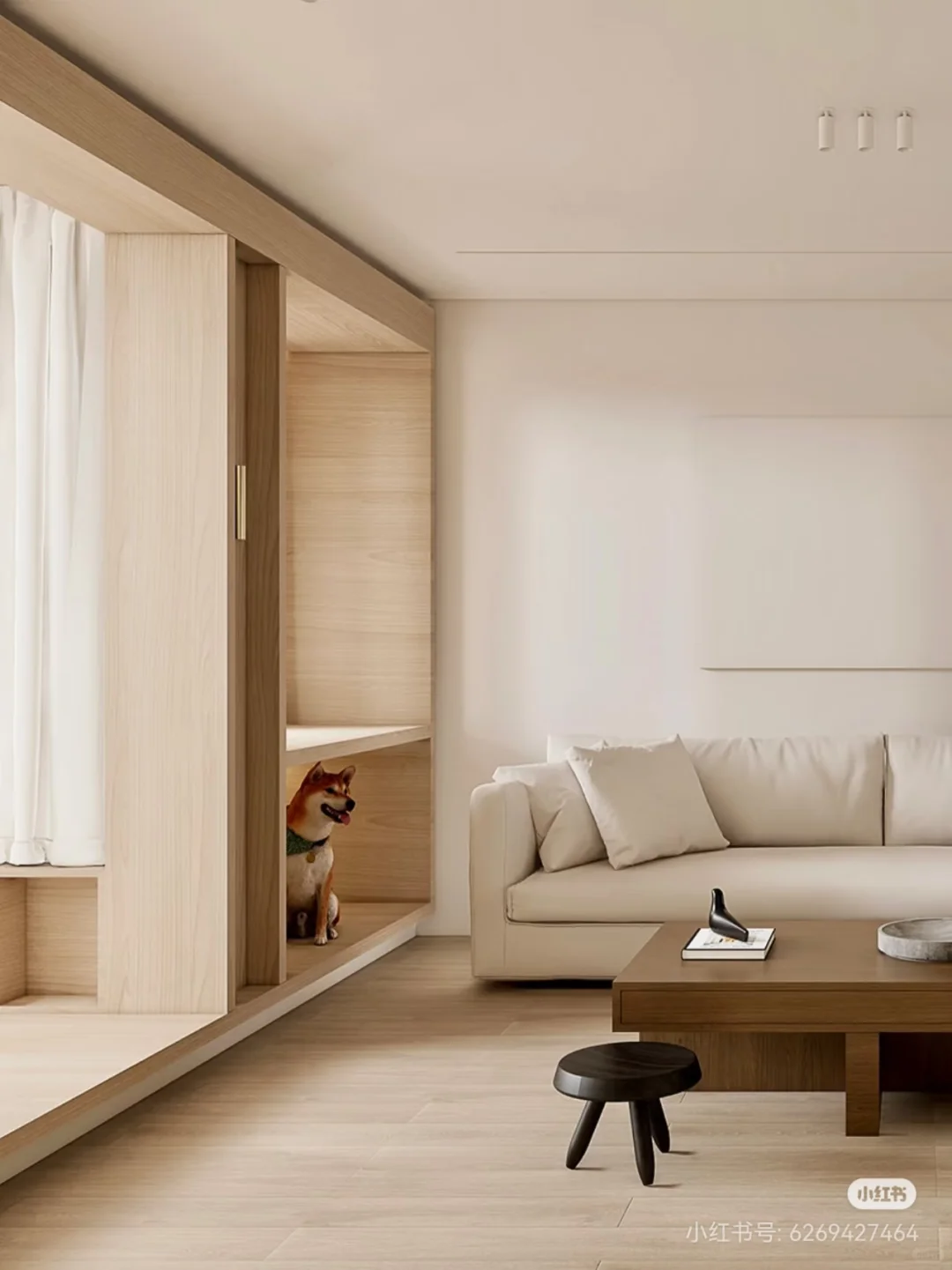 为狗狗设计的家中小角落