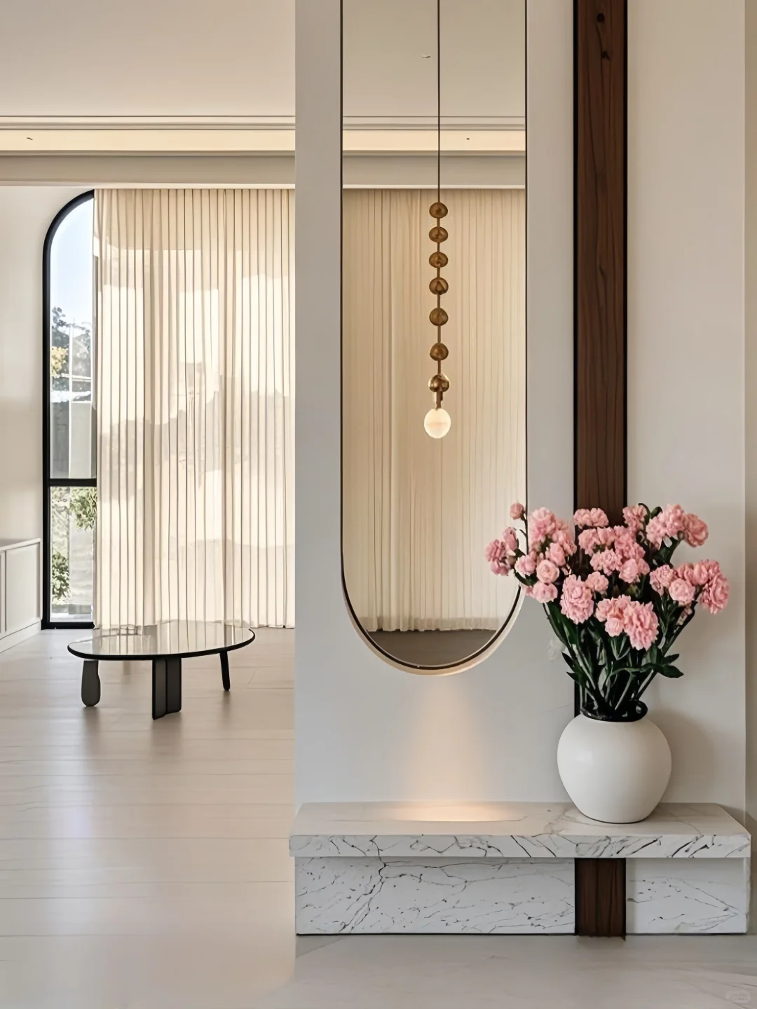 法式白月光具像化1㎡拱形玄关の美貌暴击