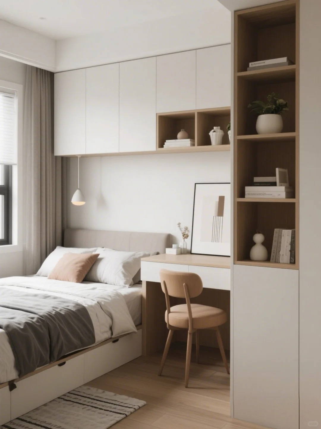 谁说小卧室不能又实用又好看