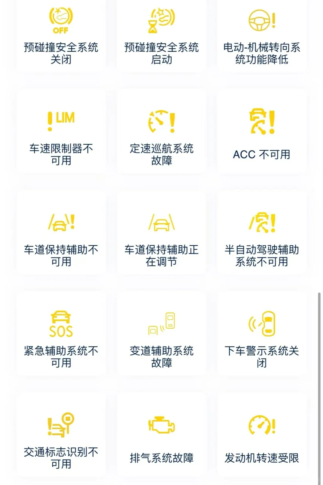 哇塞！大众仪表提示灯全知道