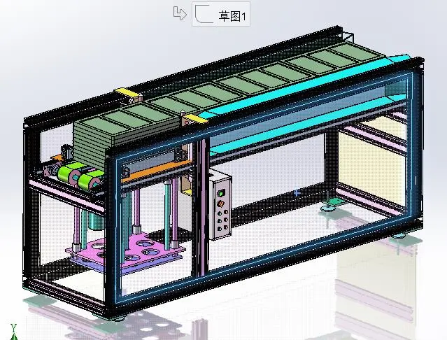 托盘输送自动顶升定位上料机