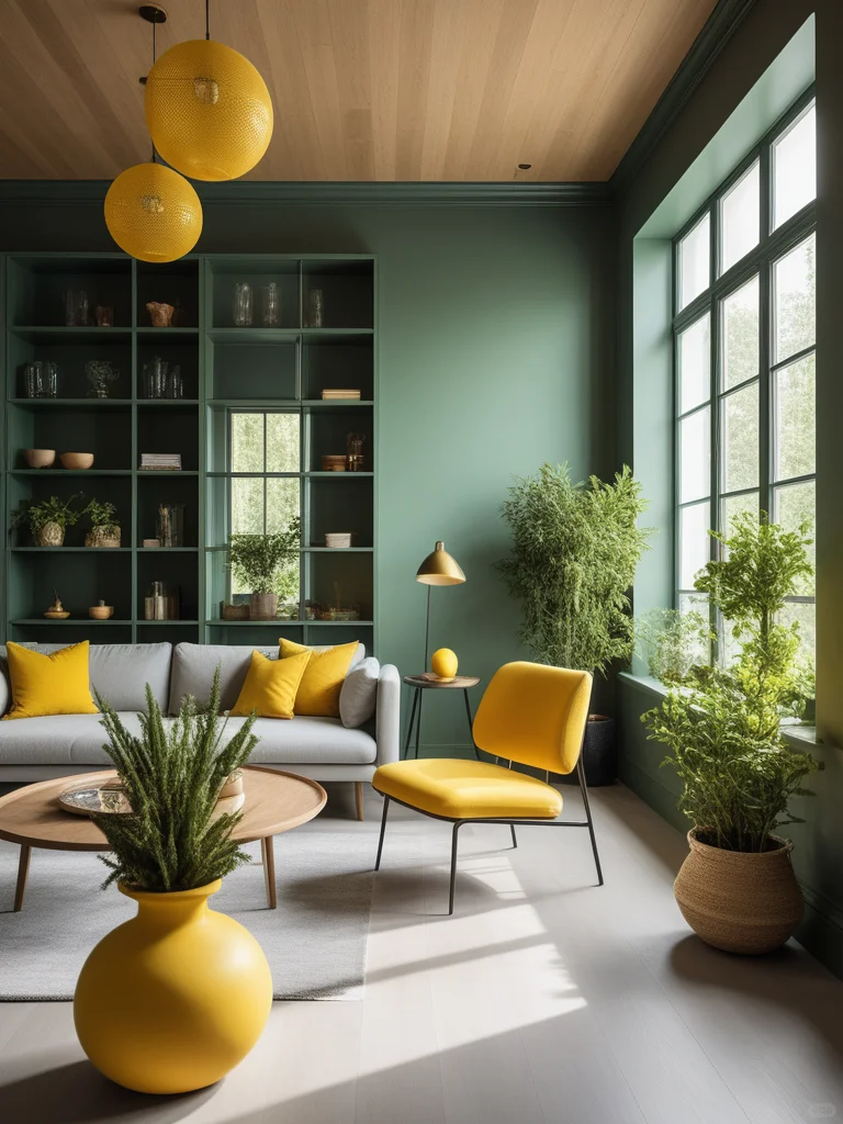 绿色×黄色，活力满分家居搭配