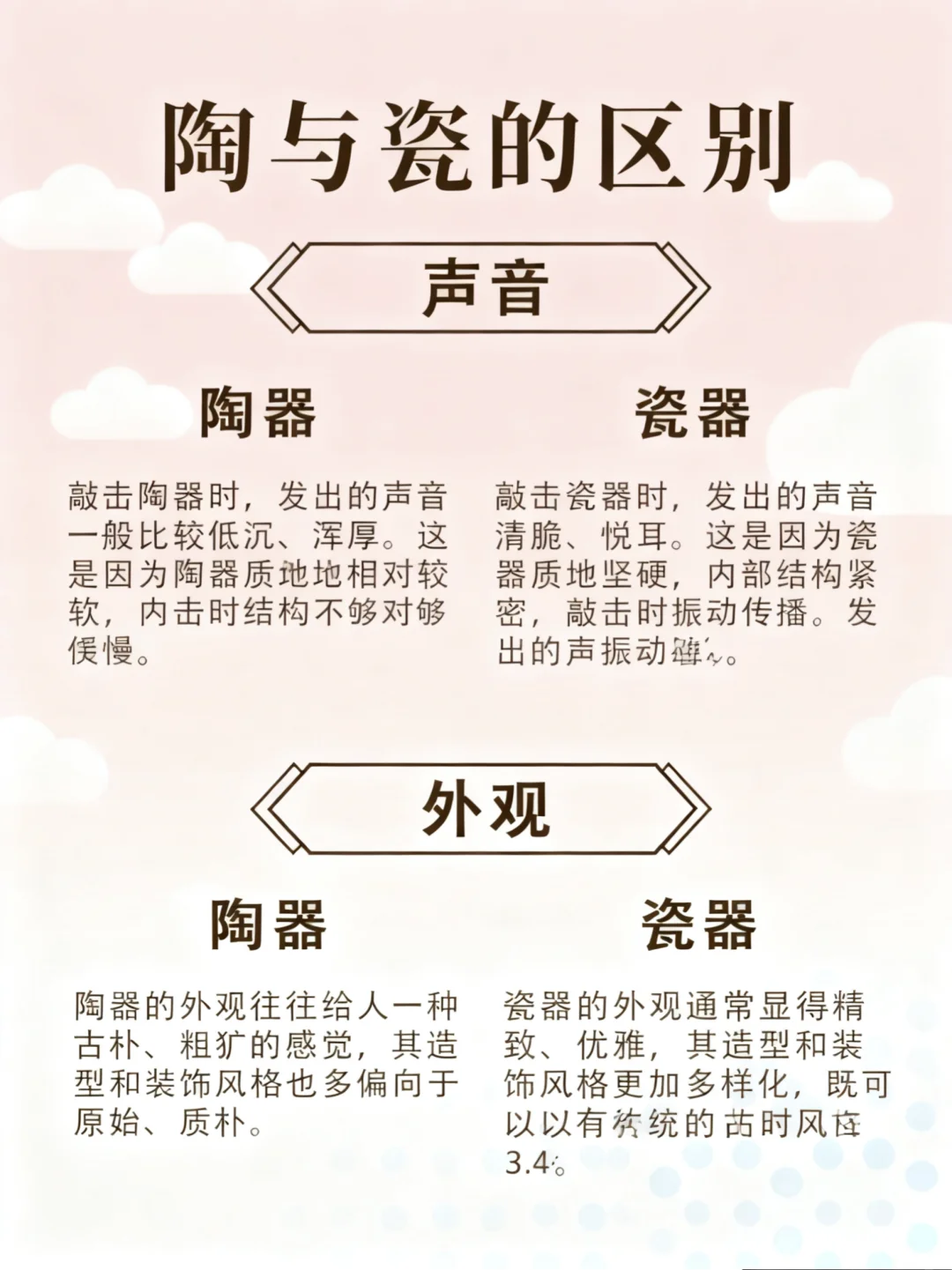 陶和瓷的区别,解锁你不知道的陶瓷冷知识