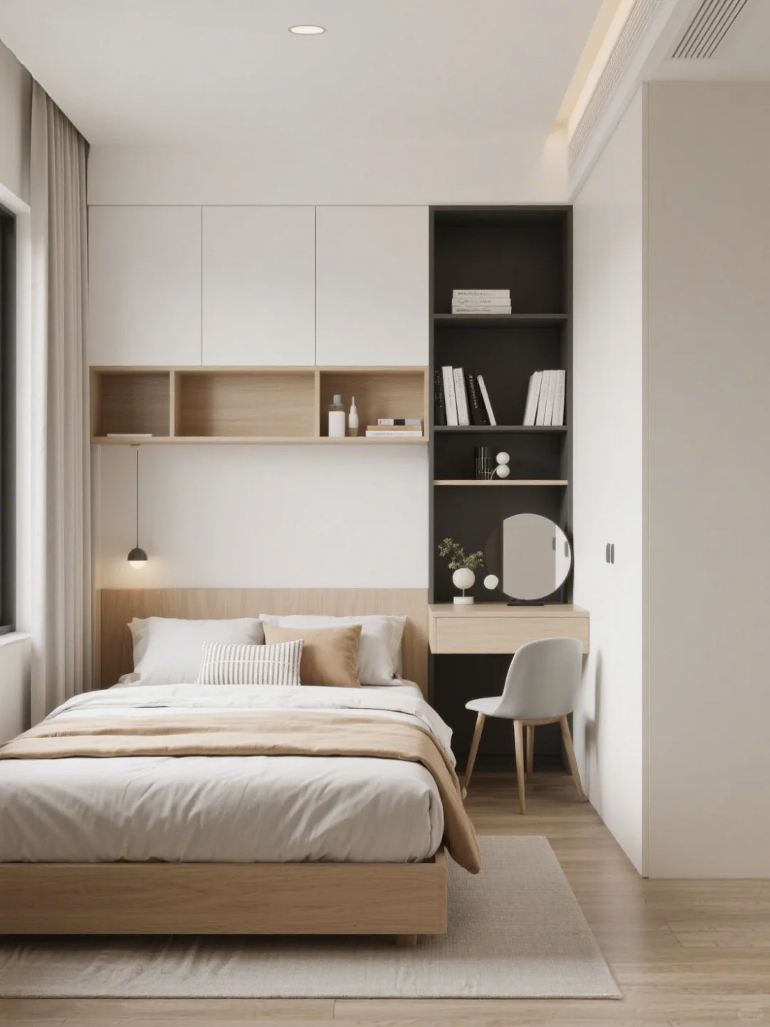 谁说小卧室不能又实用又好看