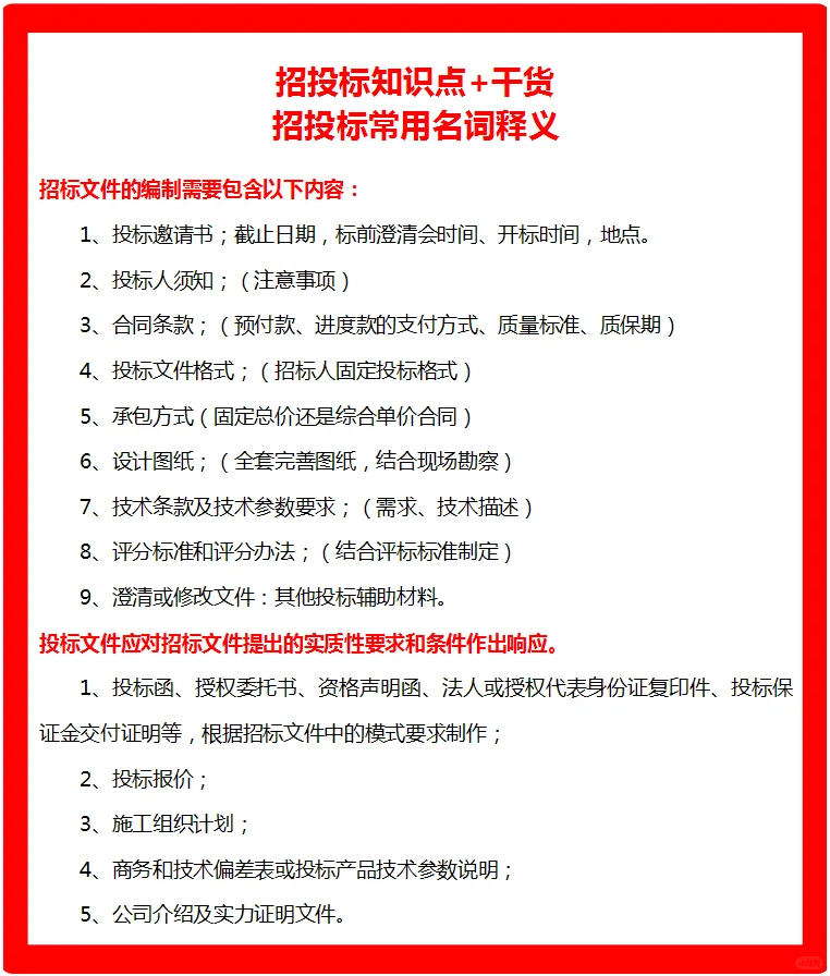 招投标知识点+干货，小白快收了吧！