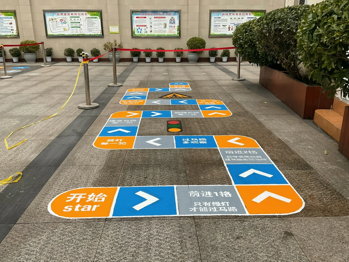 地面游戏彩绘,真的火起来了??