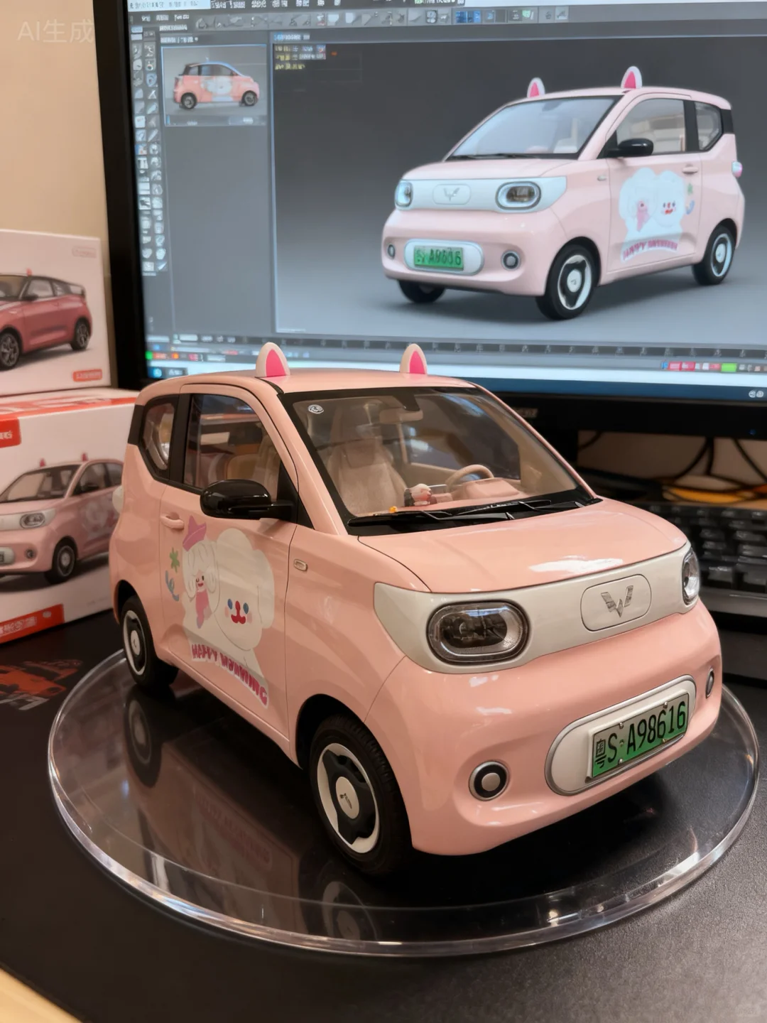 贴新车衣｜五菱萌主变身记！更像玩具车啦！