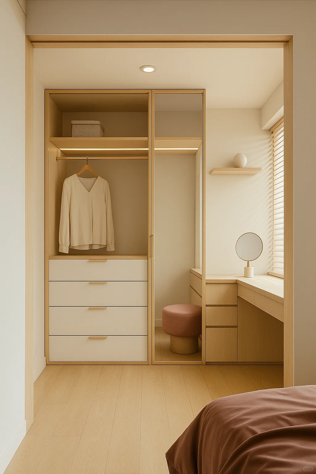 ☺️转角玄关+餐边柜一体设计