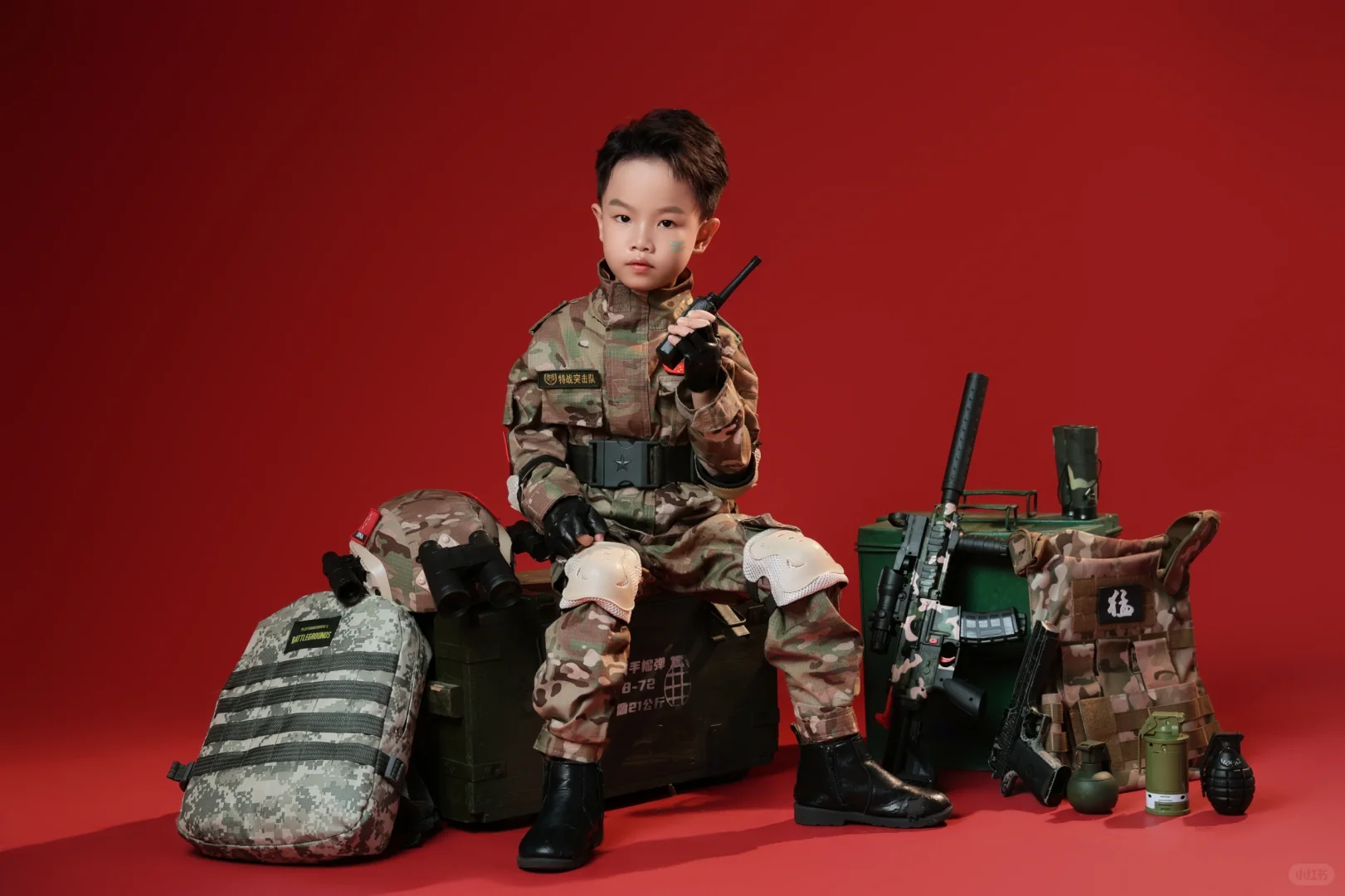 6岁“特种兵”报到！气场这块直接拿捏?