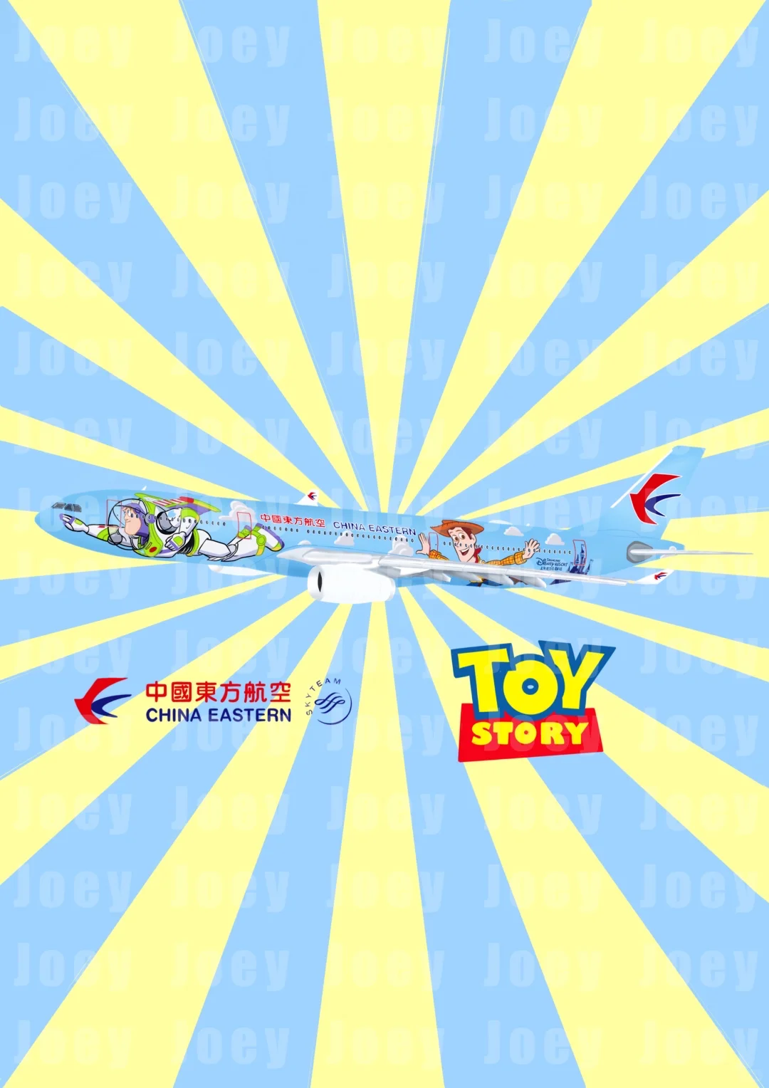 东航的联名涂装没有人会不爱上吧！