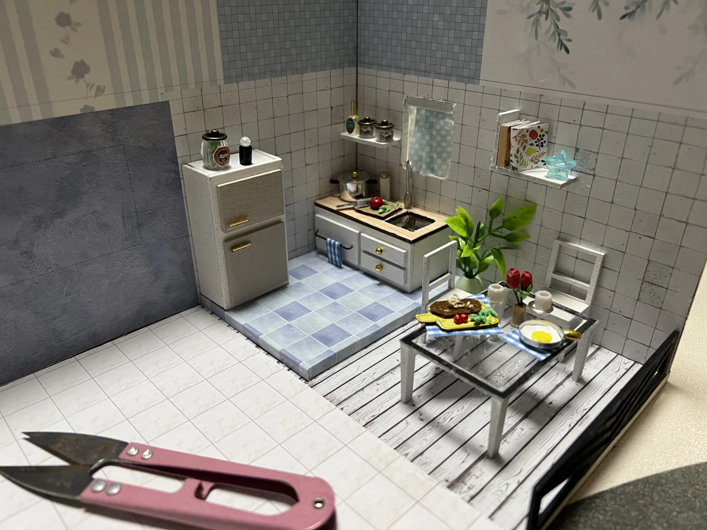 花了三天搭建了个diy手工小屋复式别墅房子