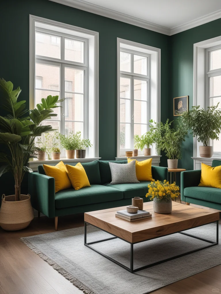 绿色×黄色，活力满分家居搭配