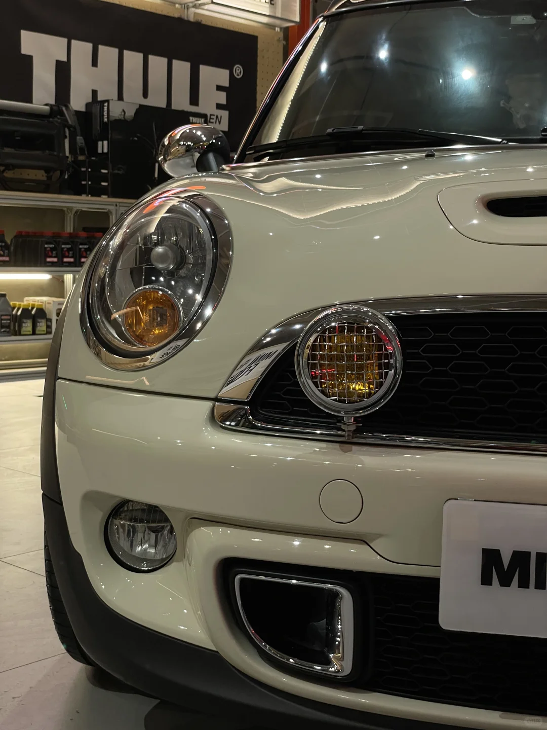 胡桃木车顶框 迷你R55 复古改装