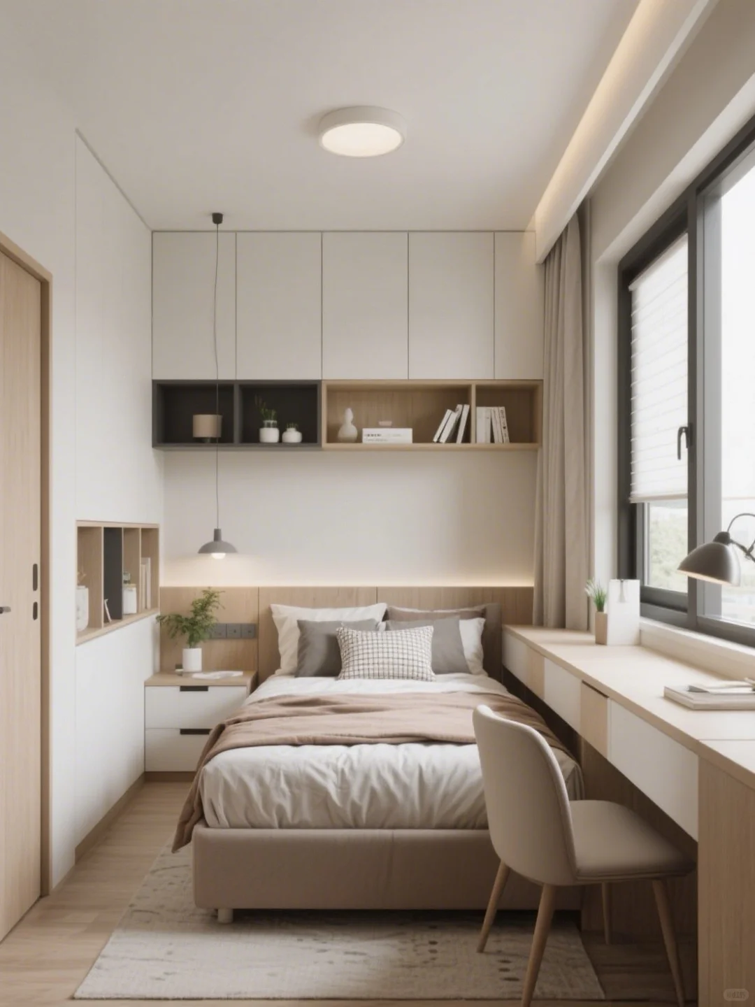 谁说小卧室不能又实用又好看