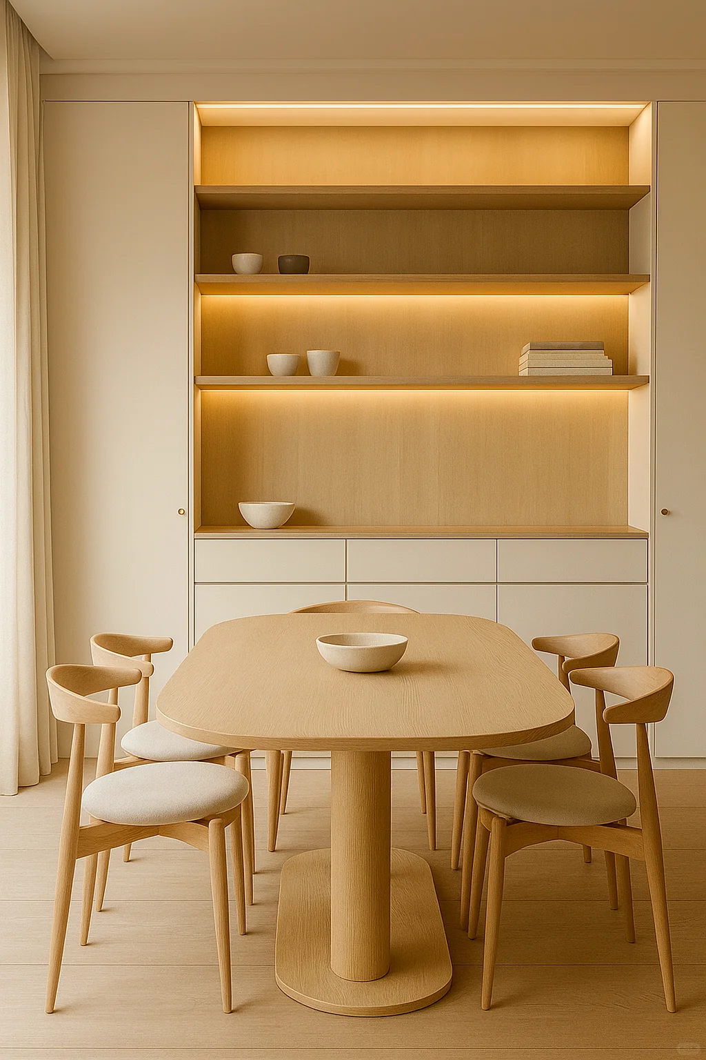 ☺️转角玄关+餐边柜一体设计