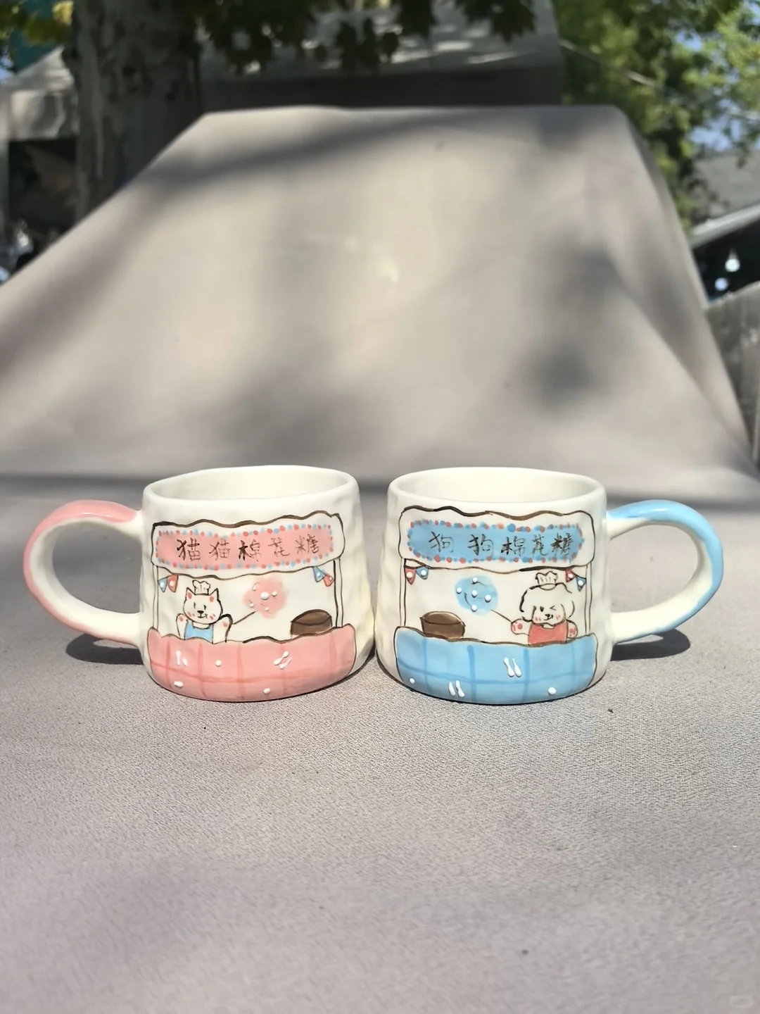 原创的手绘情侣对杯来啦！！！