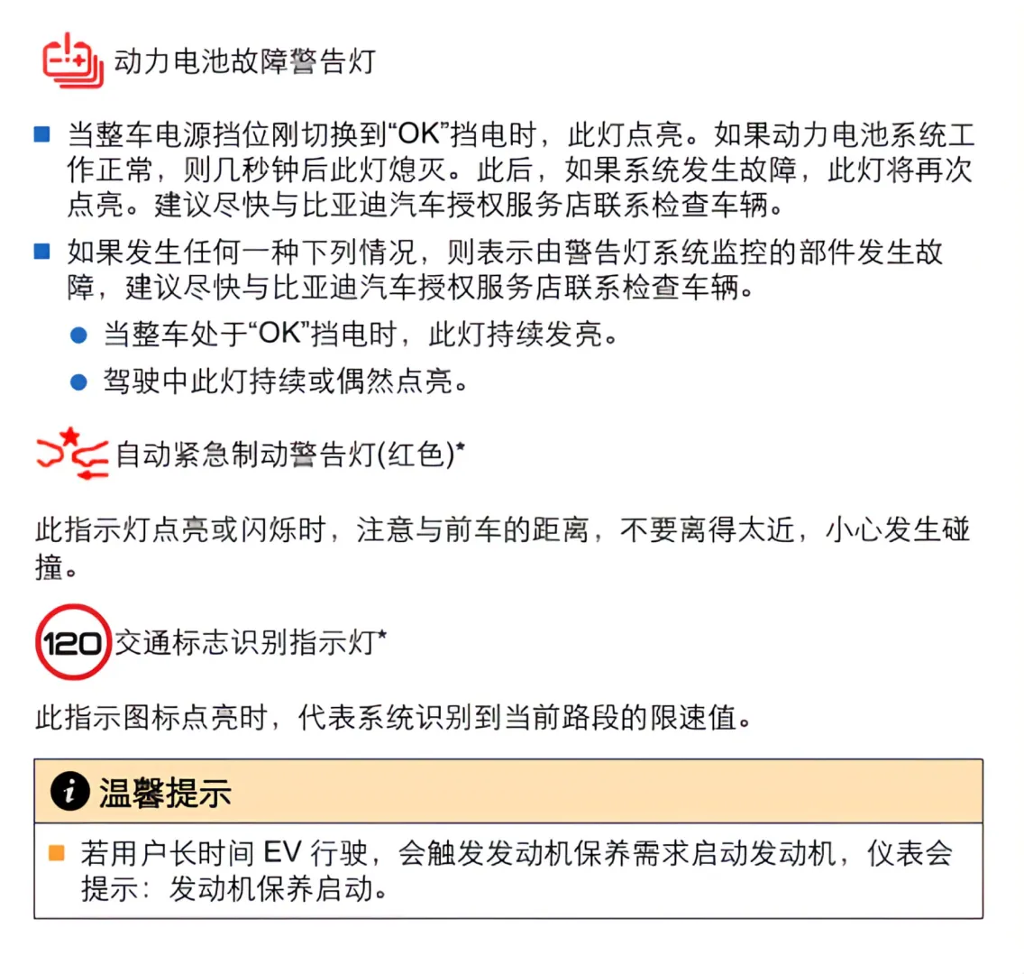 【干货】比亚迪宋PLUS仪表图标大全?