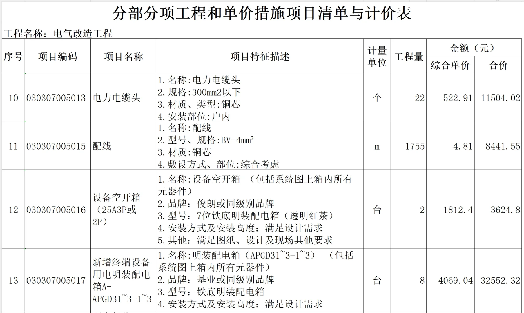 实验室，设备动力配电安装改造