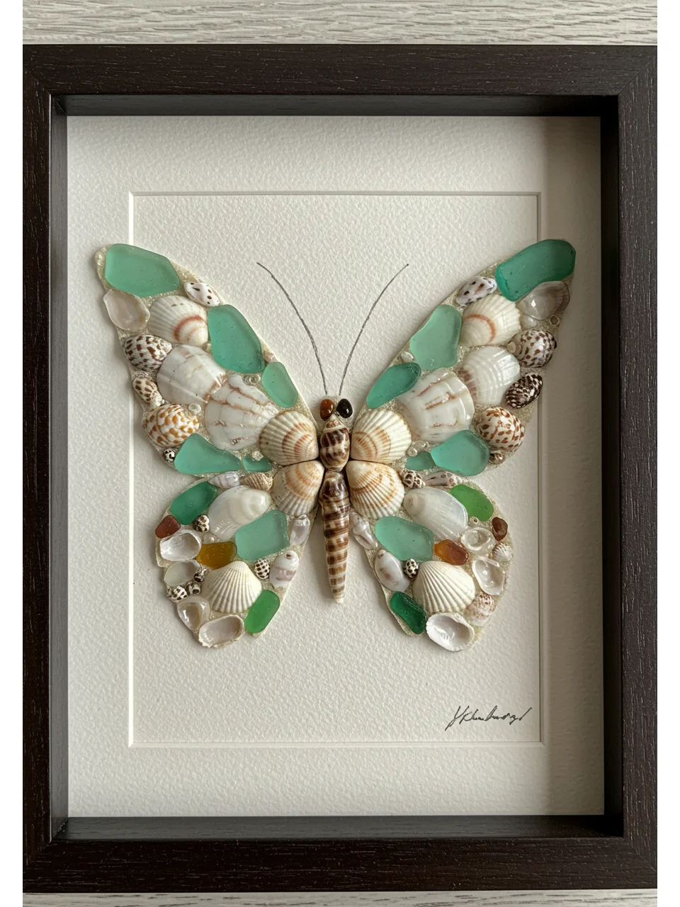 ?一秒穿越到海边!?贝壳DIY蝴蝶?