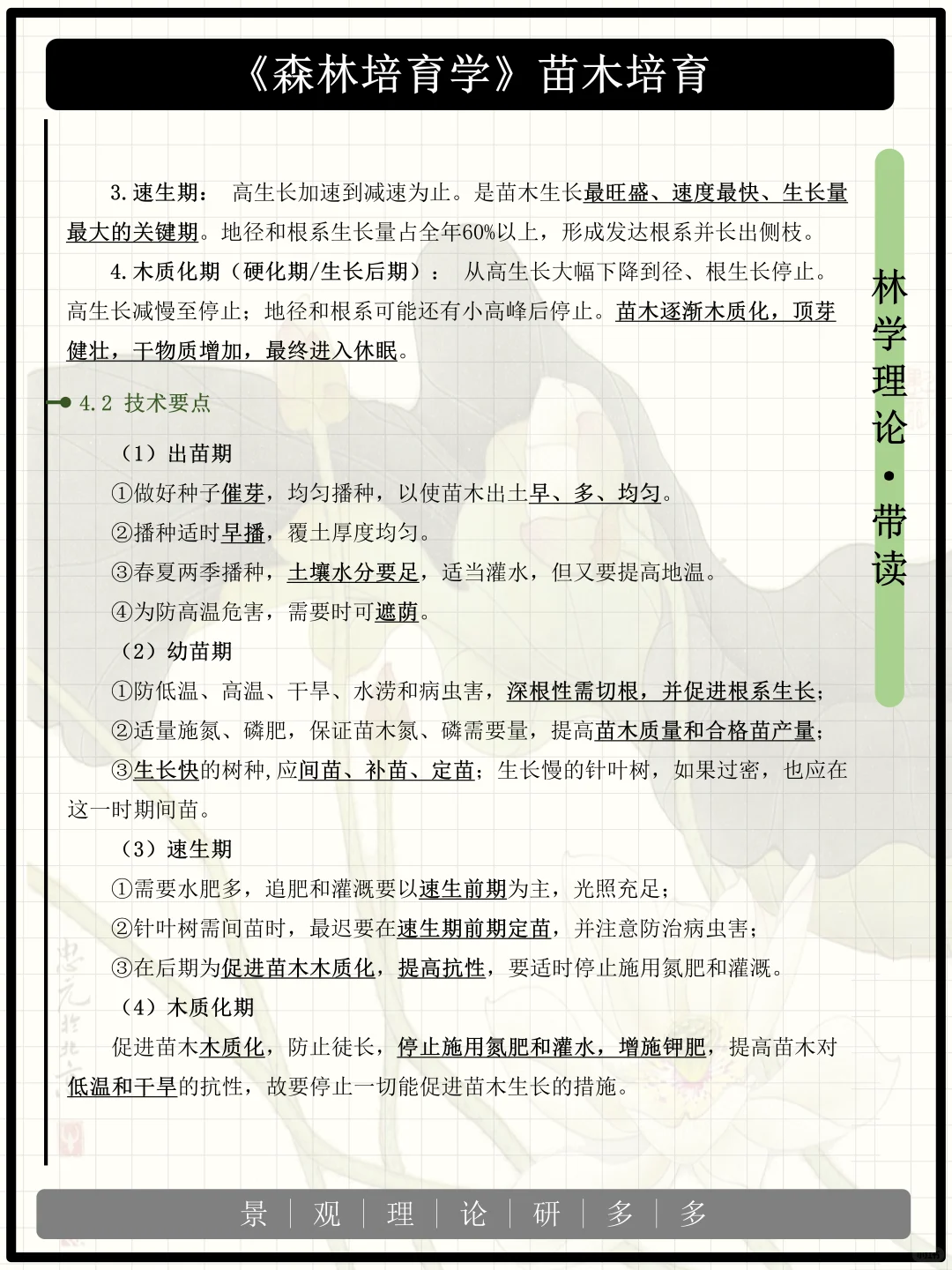 《森林培育学》带读第九天~