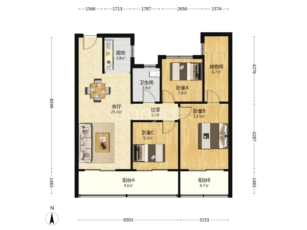龙湖春江彼岸!100方,房东急售500送车位