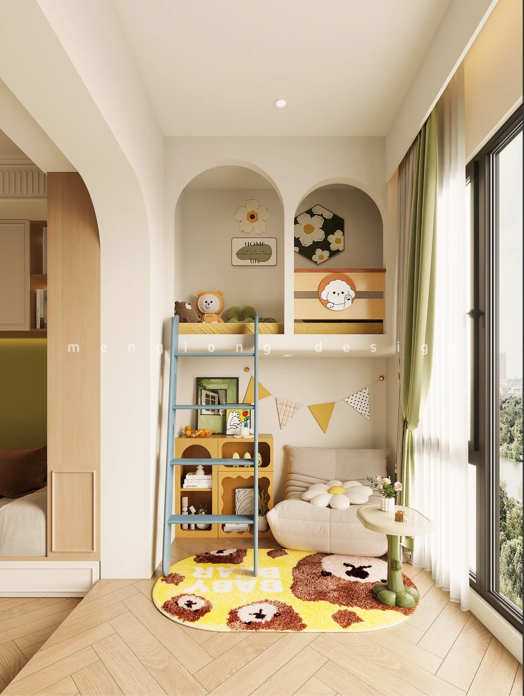 新案|抹茶绿+地台沙发?把“莫奈花园”搬