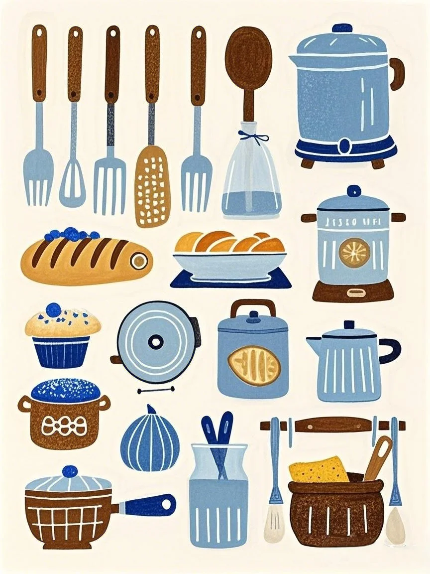 Sarah的绘画素材｜No.16 厨具单品～