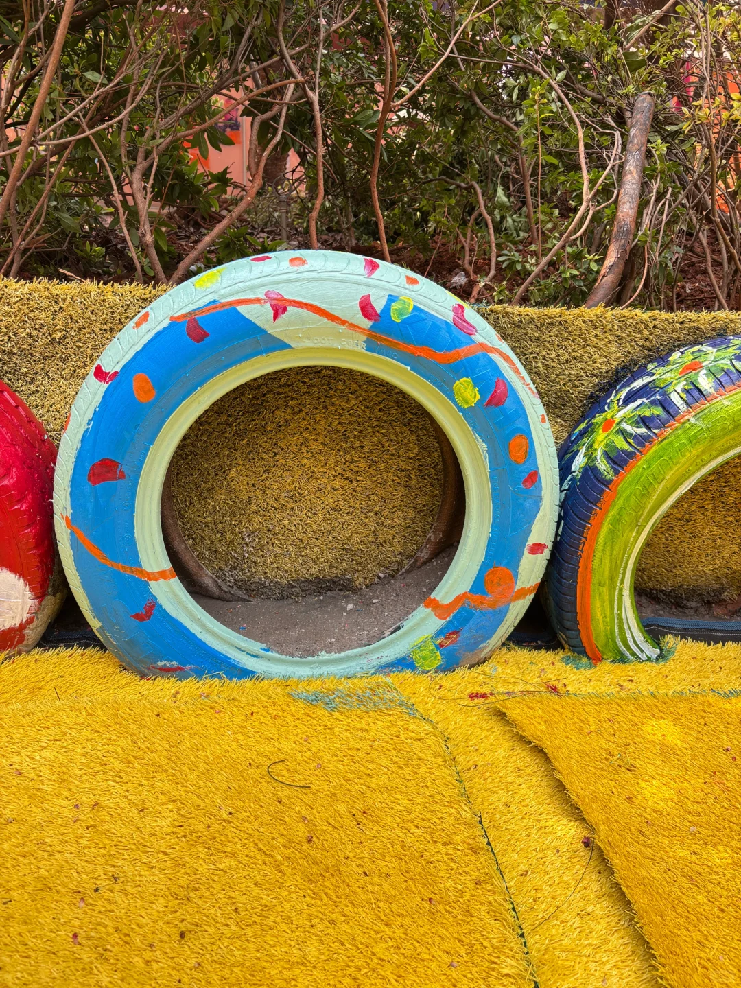 旧轮胎涂鸦✍️