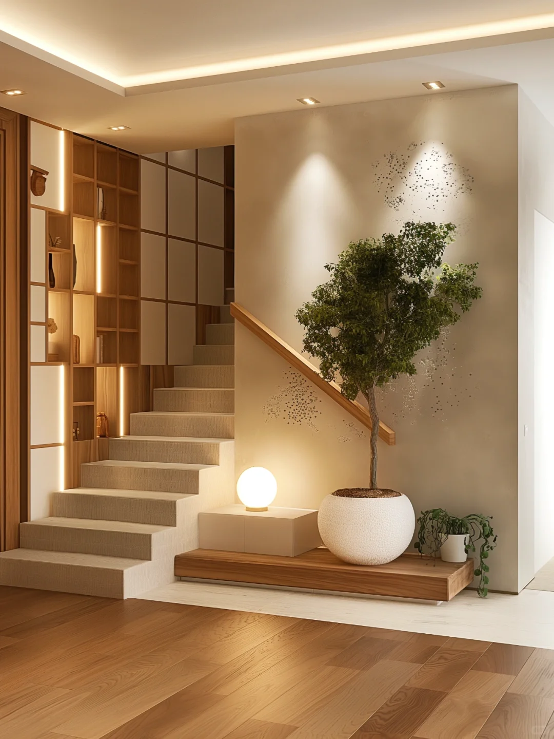 楼梯变成景观艺术品?有“月光”的家心情舒畅