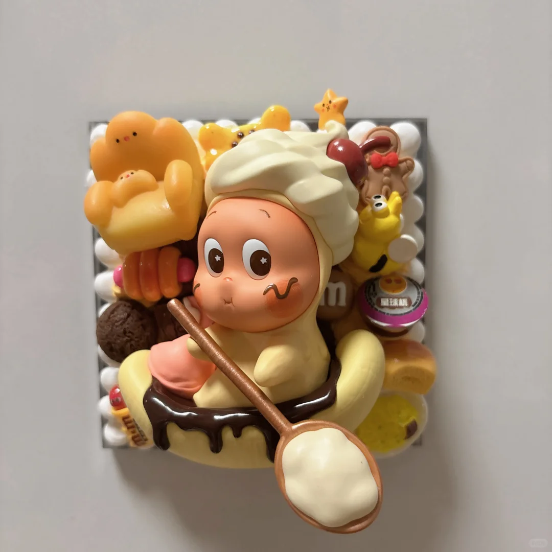 可可爱爱的大娃奶油胶冰箱贴