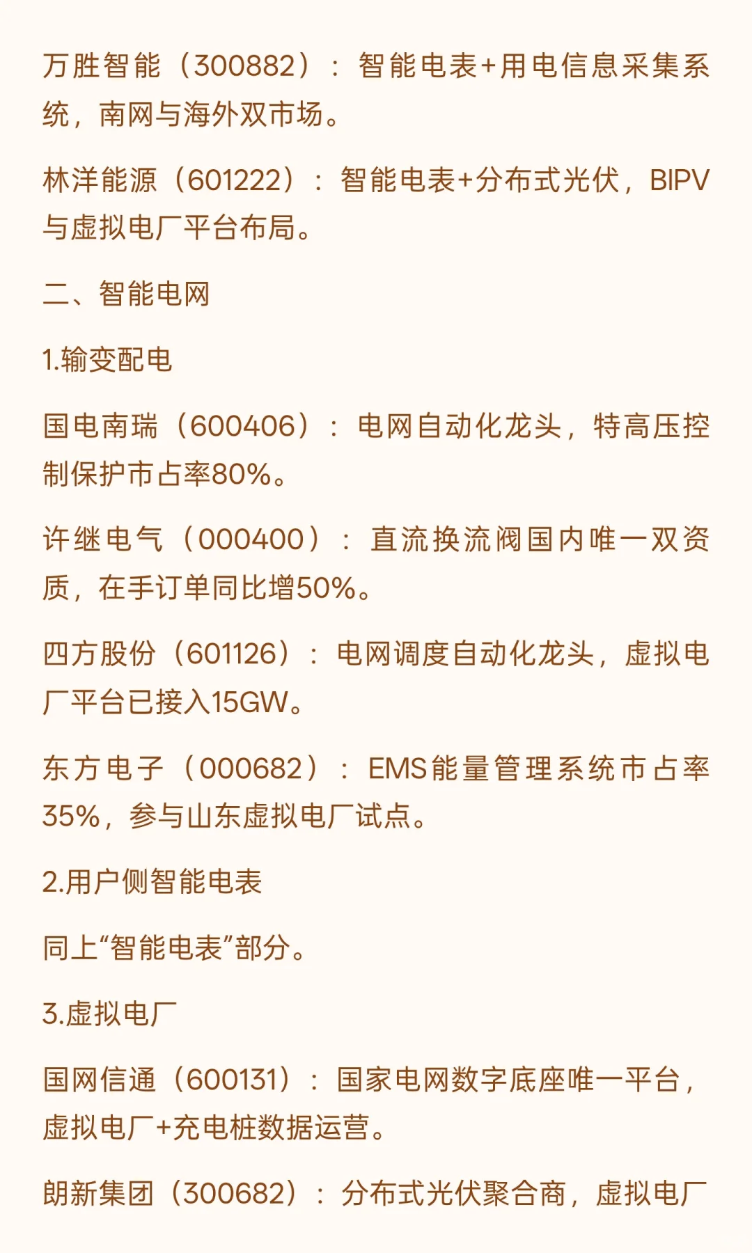 Ai刚需–电力: 上下游最全热门公司