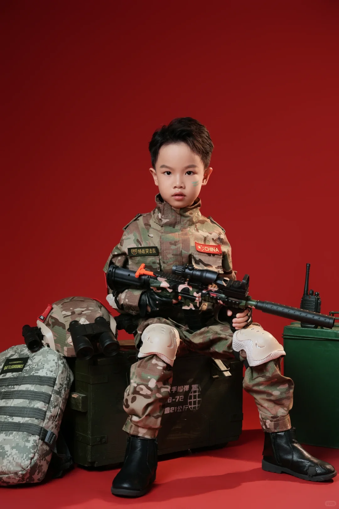 6岁“特种兵”报到！气场这块直接拿捏?