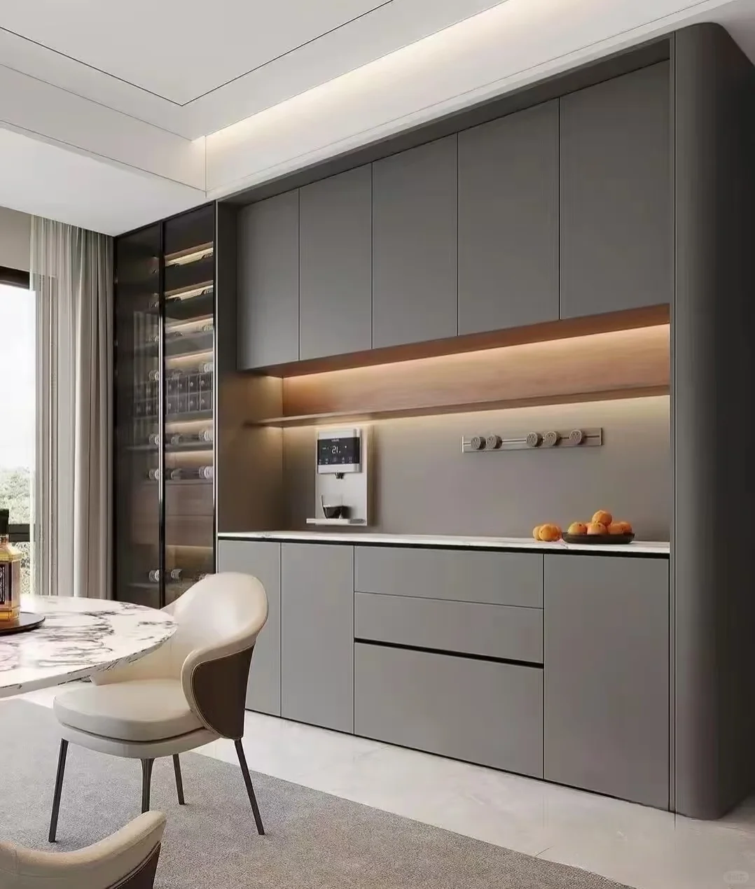 这么好看的餐边柜谁能拒绝呀!顾家全屋定制