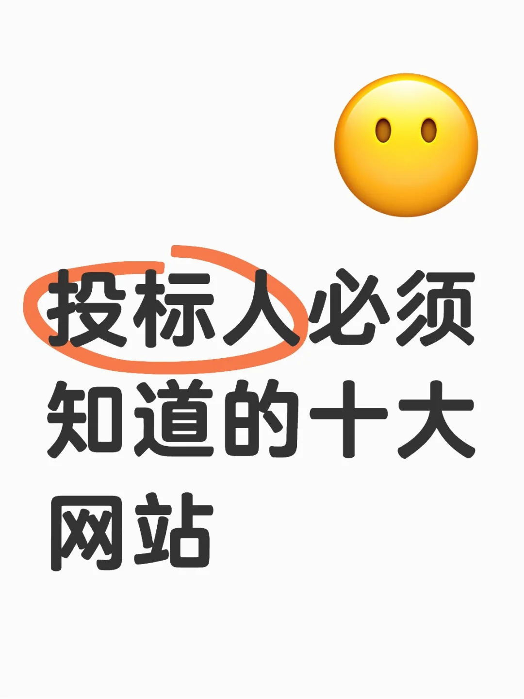 投标人必须知道的十大网站