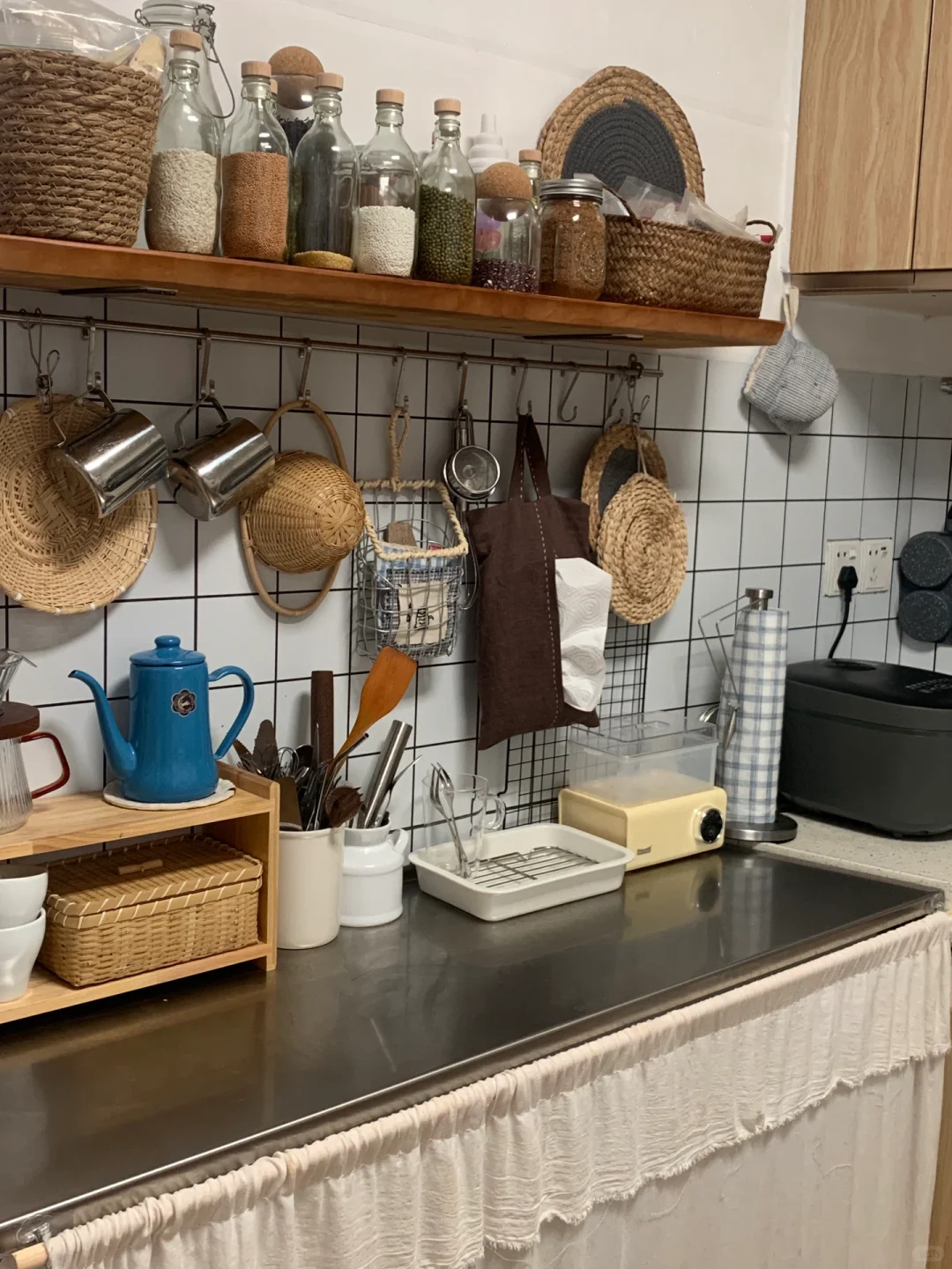 6㎡逆袭日剧同款厨房!锅铲全挂墙后真香了