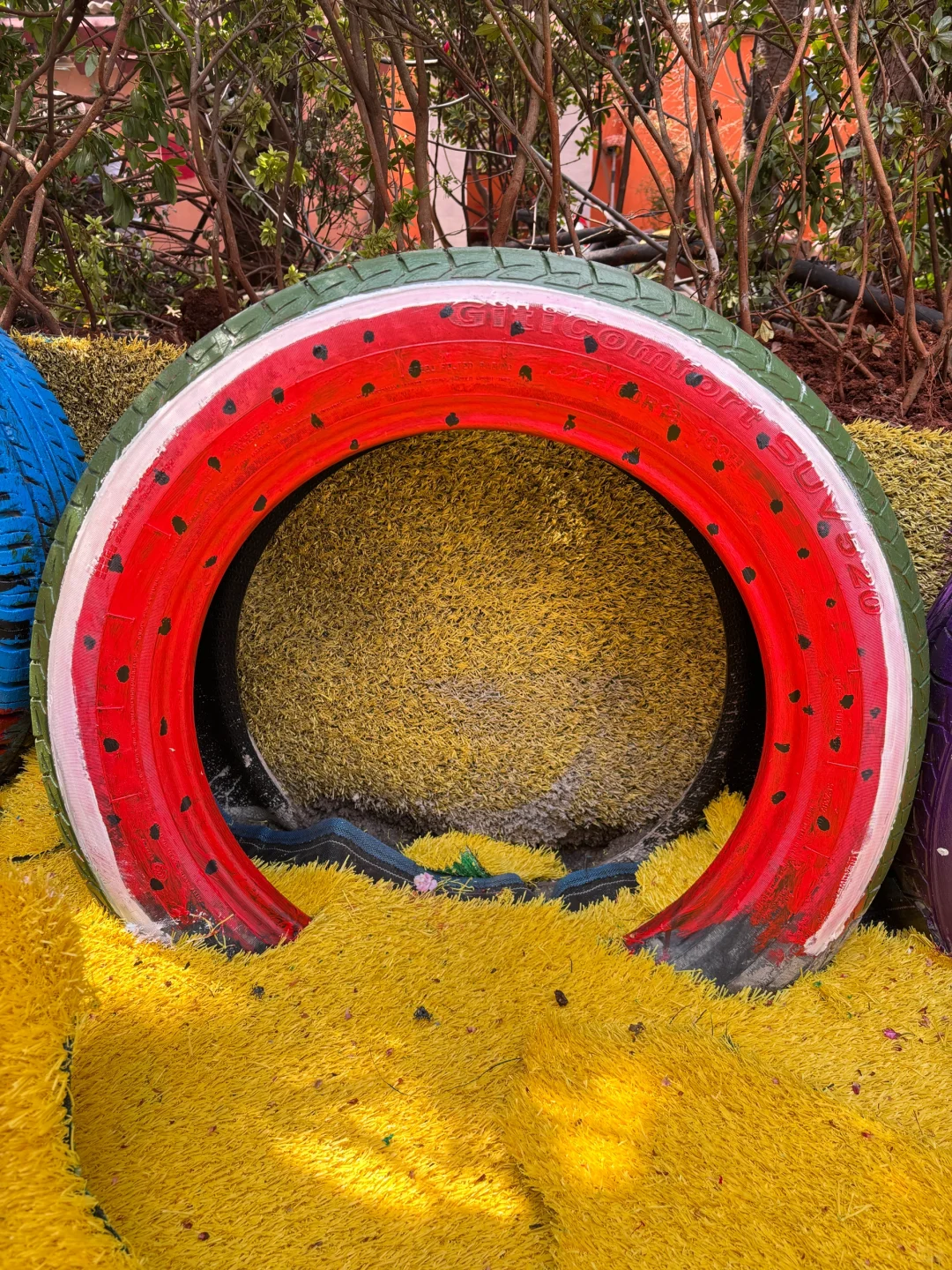 旧轮胎涂鸦✍️