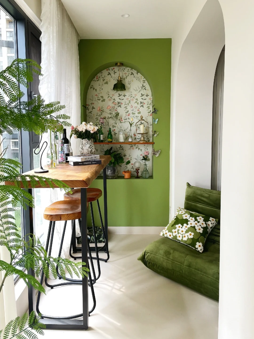 30岁住进了自己设计的绿色森系小家里！?