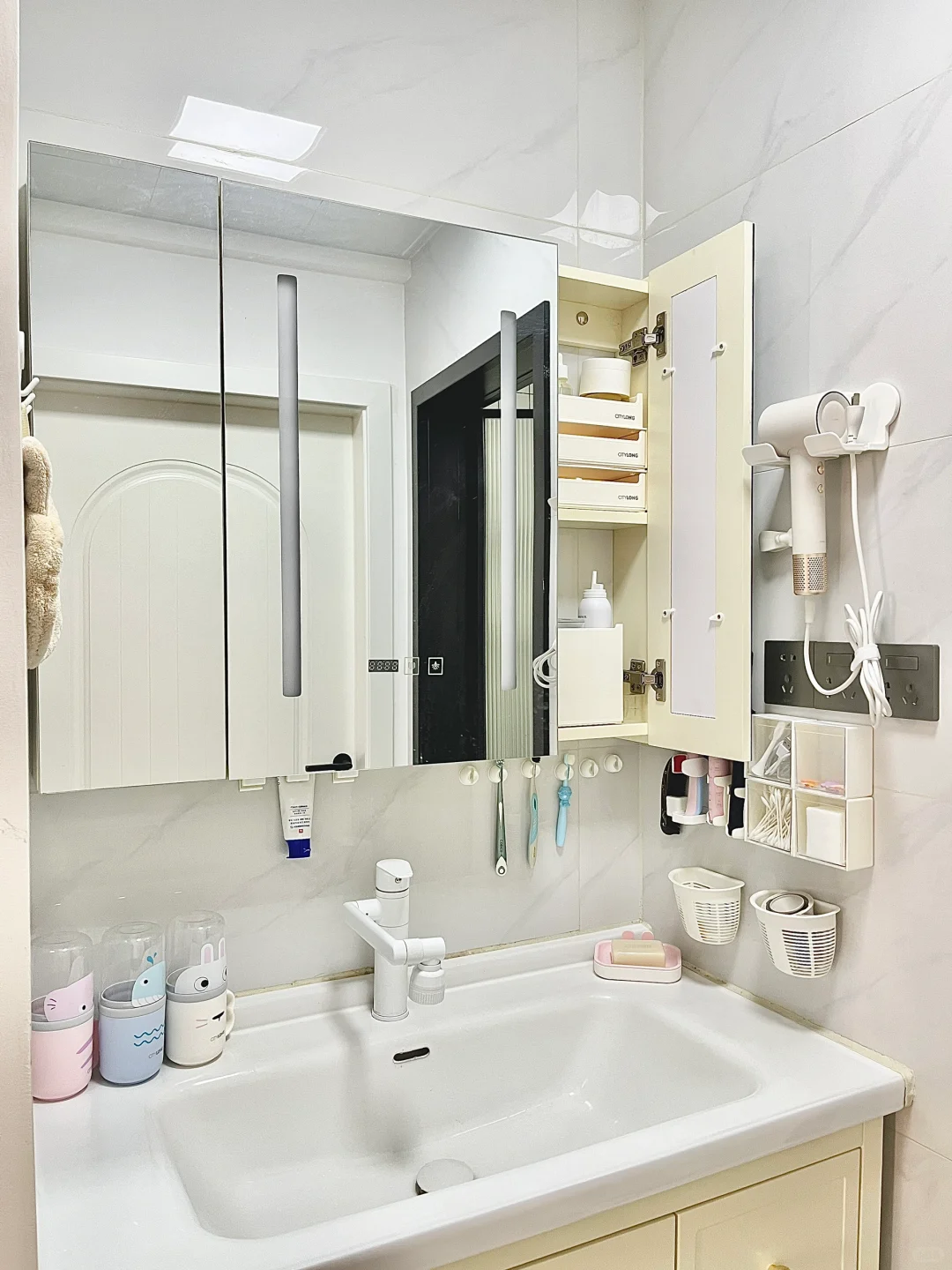 很好抄作业的小户型浴室柜收纳❗️