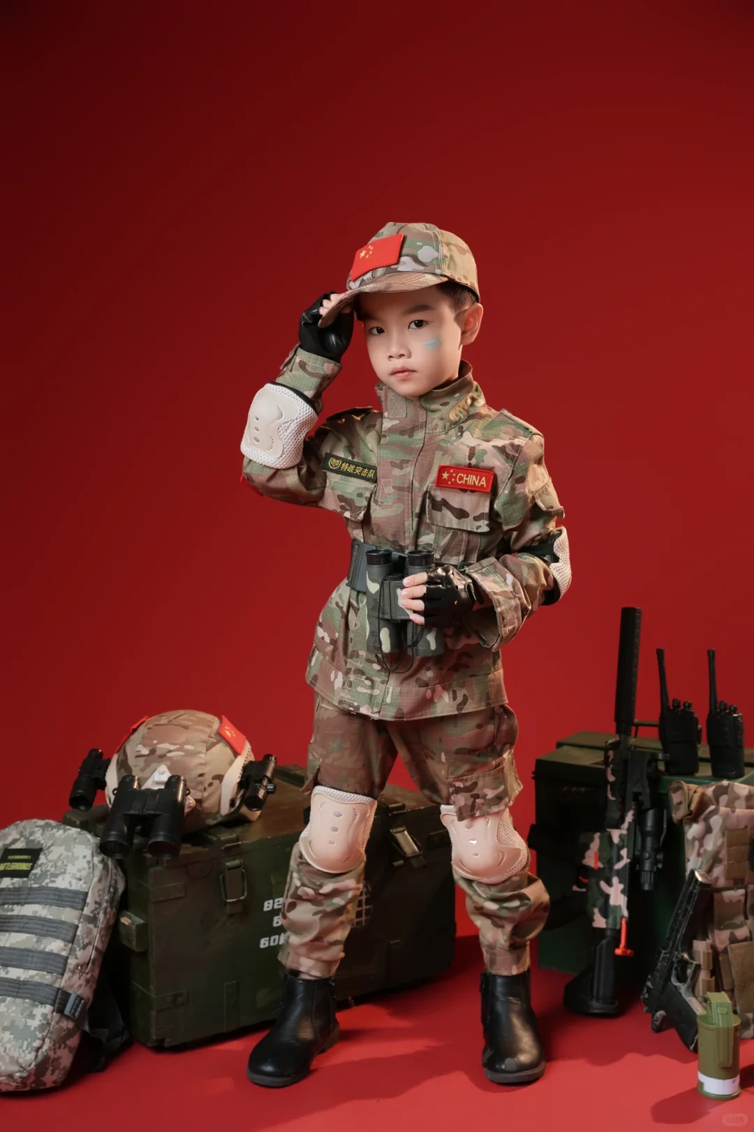 6岁“特种兵”报到！气场这块直接拿捏?