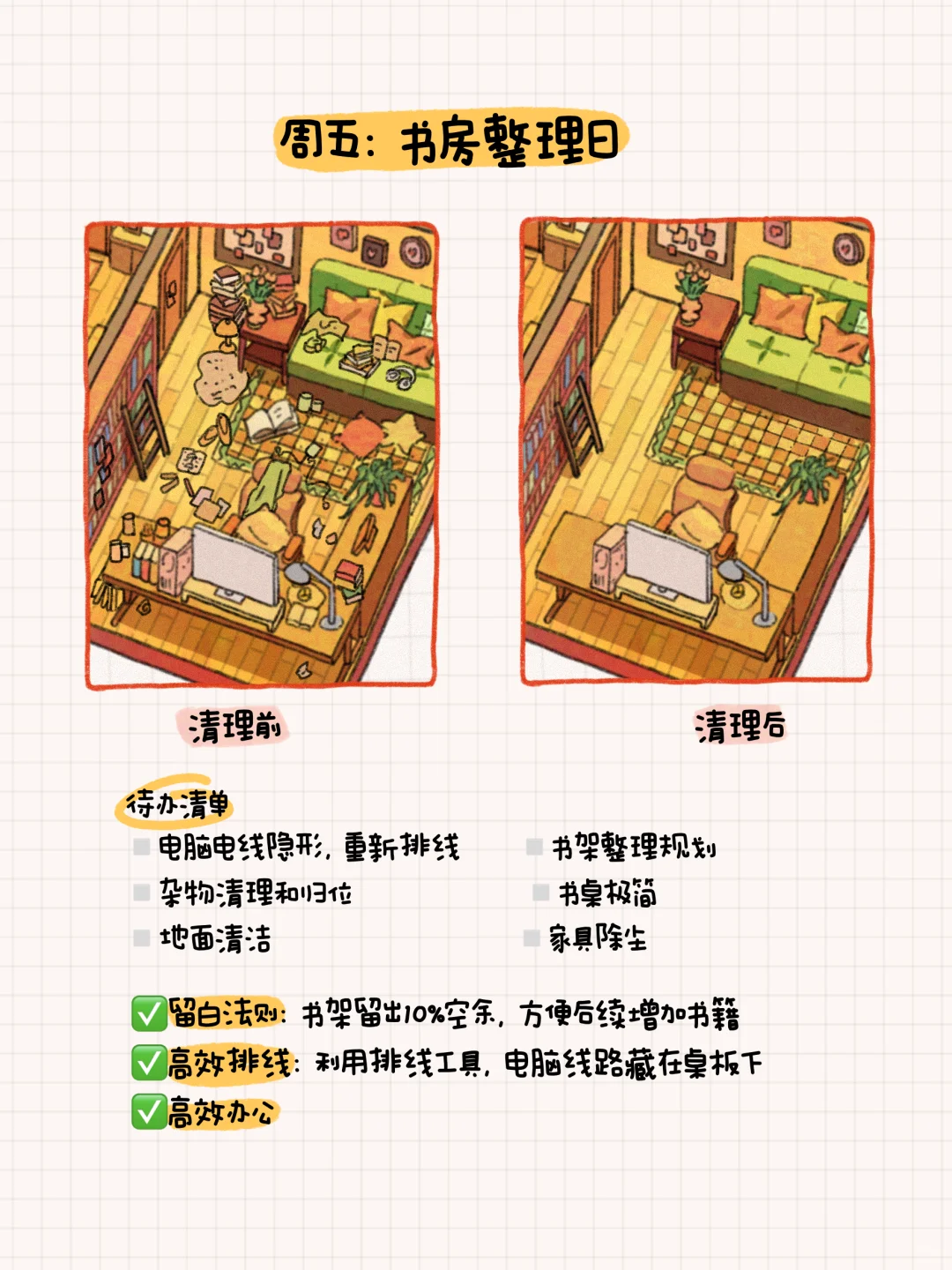 如果你家很乱,全屋整理只需7天❗(清单版