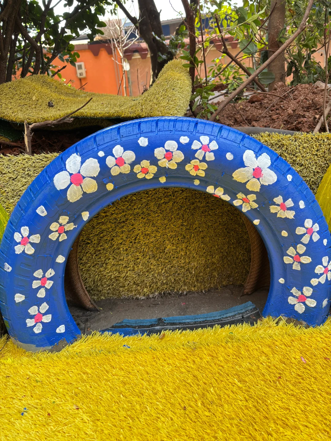 旧轮胎涂鸦✍️