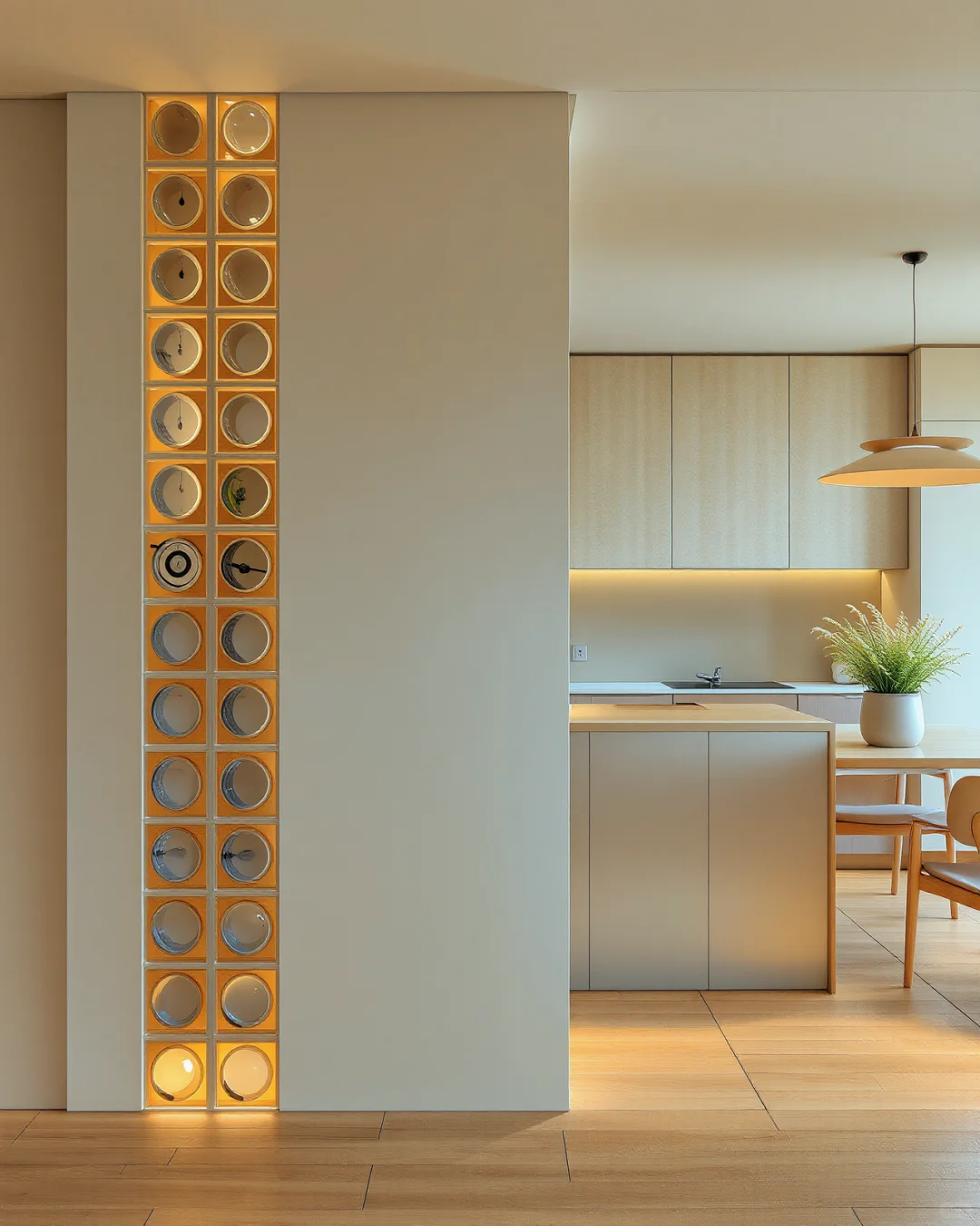 书架掏圆做沙发，原木极简把松弛感卷明白了