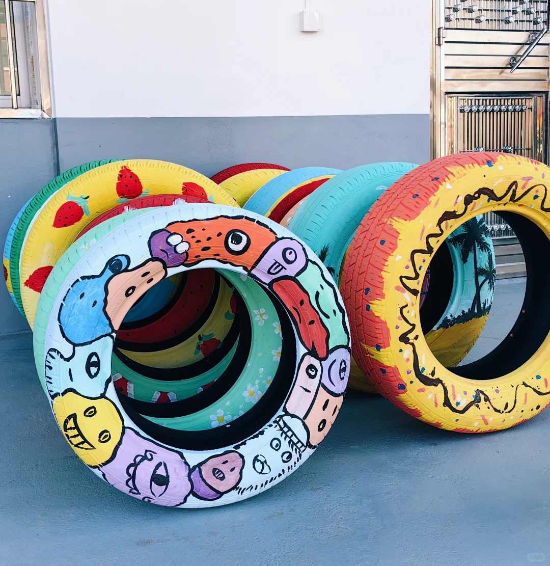 ?最好看的轮胎彩绘,有手就会?