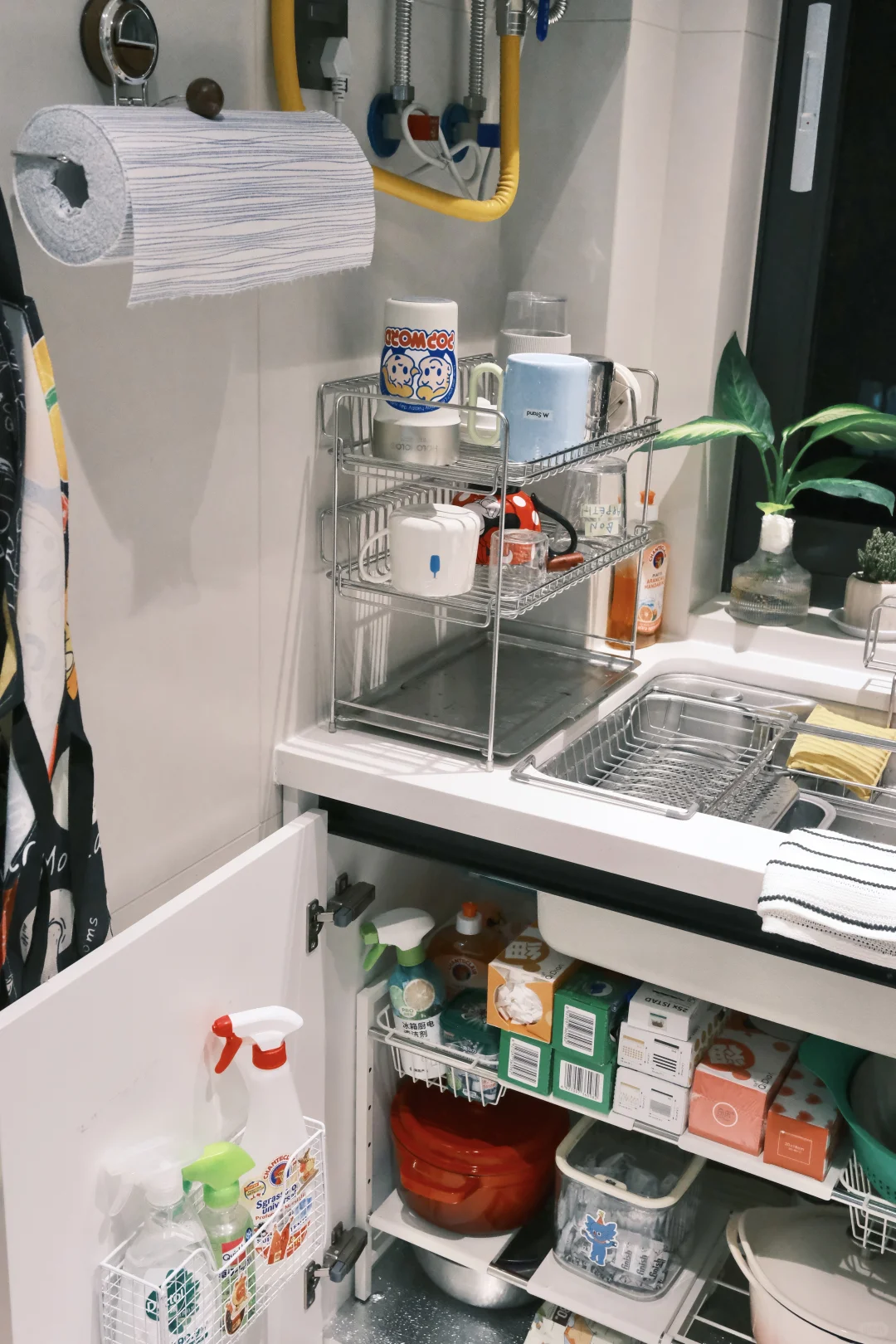 大家捧场的橱柜收纳教程来啦，欢迎抄作业?