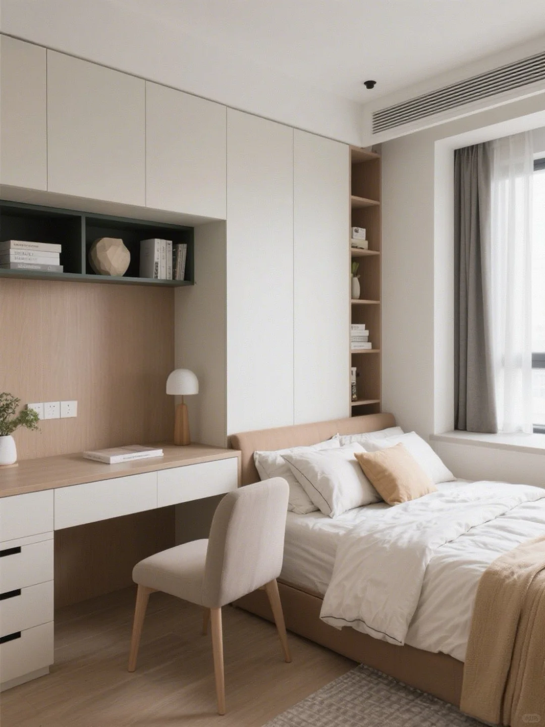 谁说小卧室不能又实用又好看