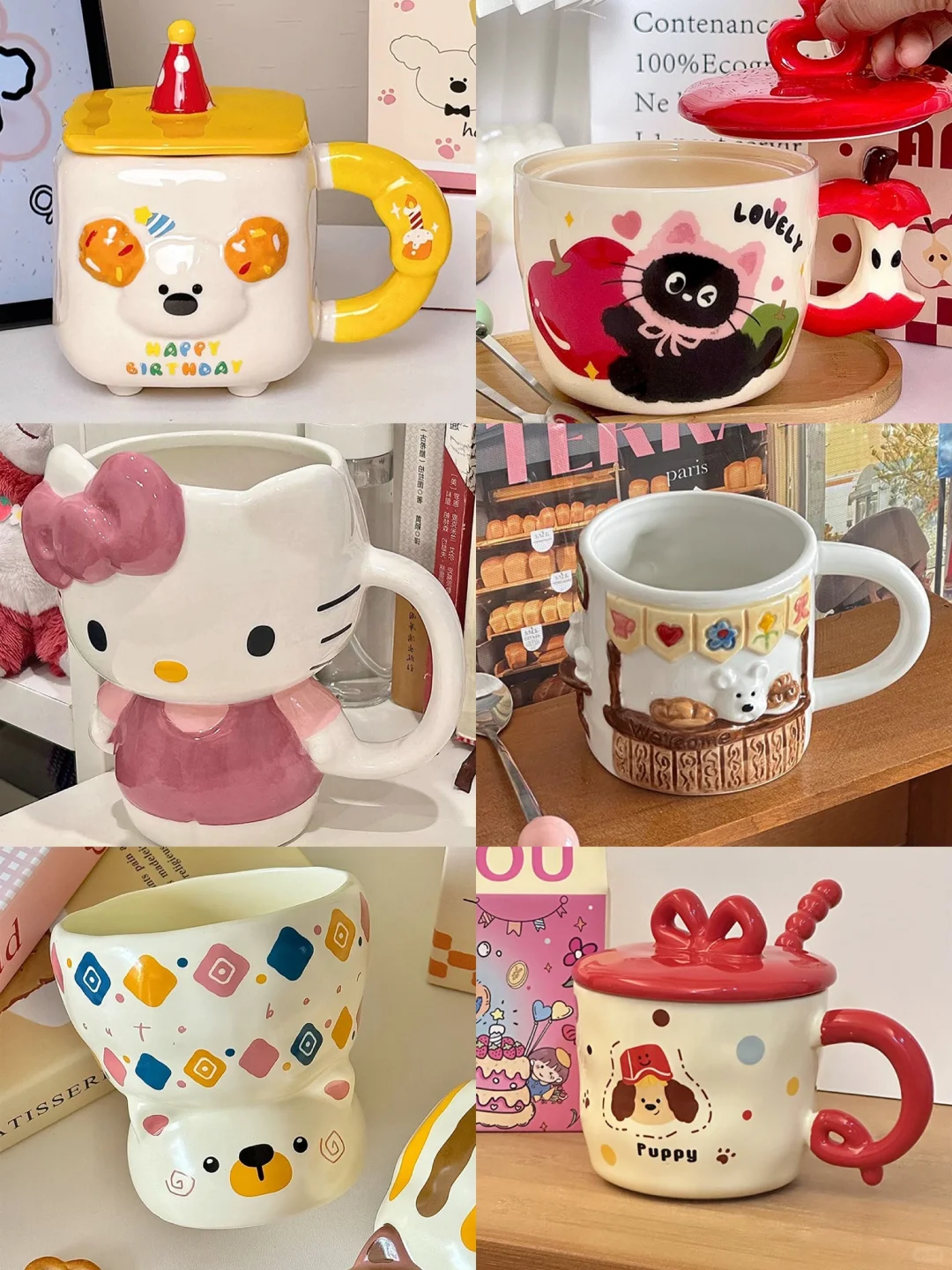 可爱奶呼呼马克杯合集！杯子控看过来??
