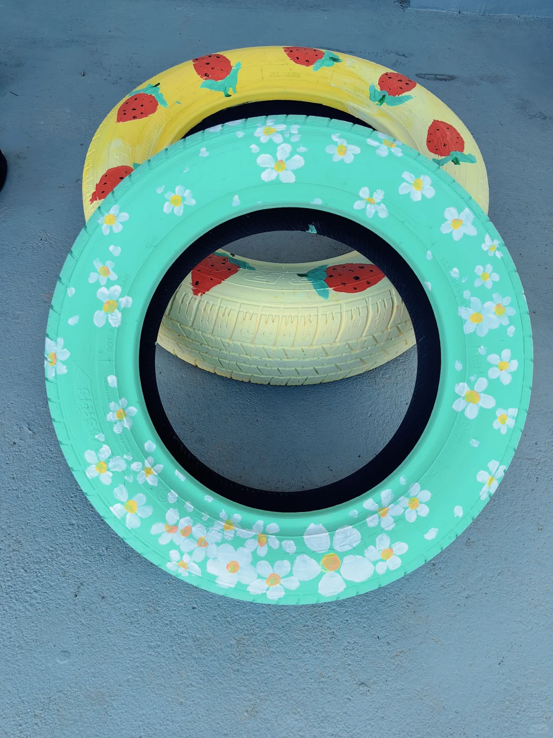 ?最好看的轮胎彩绘,有手就会?