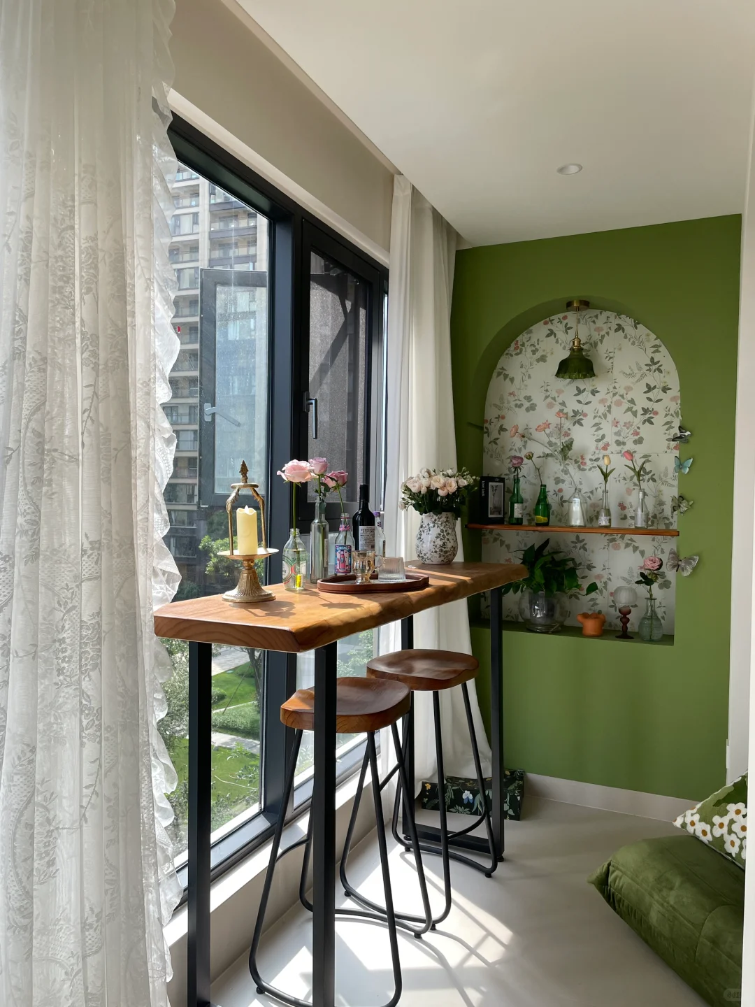 30岁住进了自己设计的绿色森系小家里！?